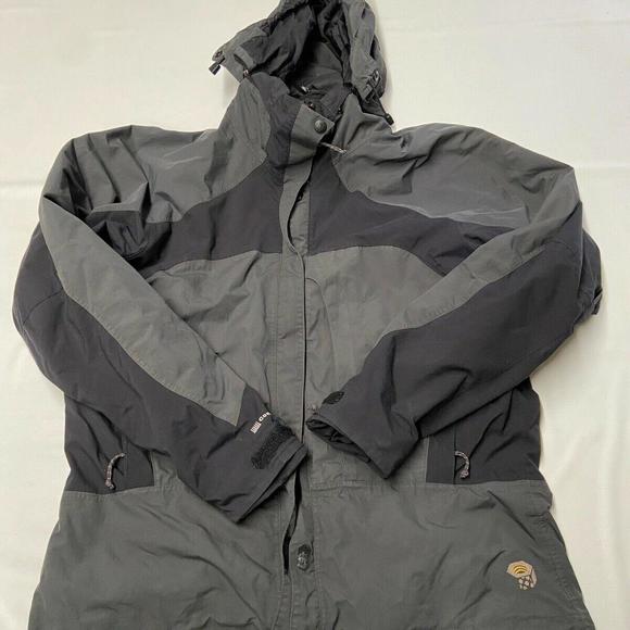 Womens MOUNTAIN HARDWEAR Gray Conduit Ski Snowboarding Jacket Sz 12 - Picture 1 of 5